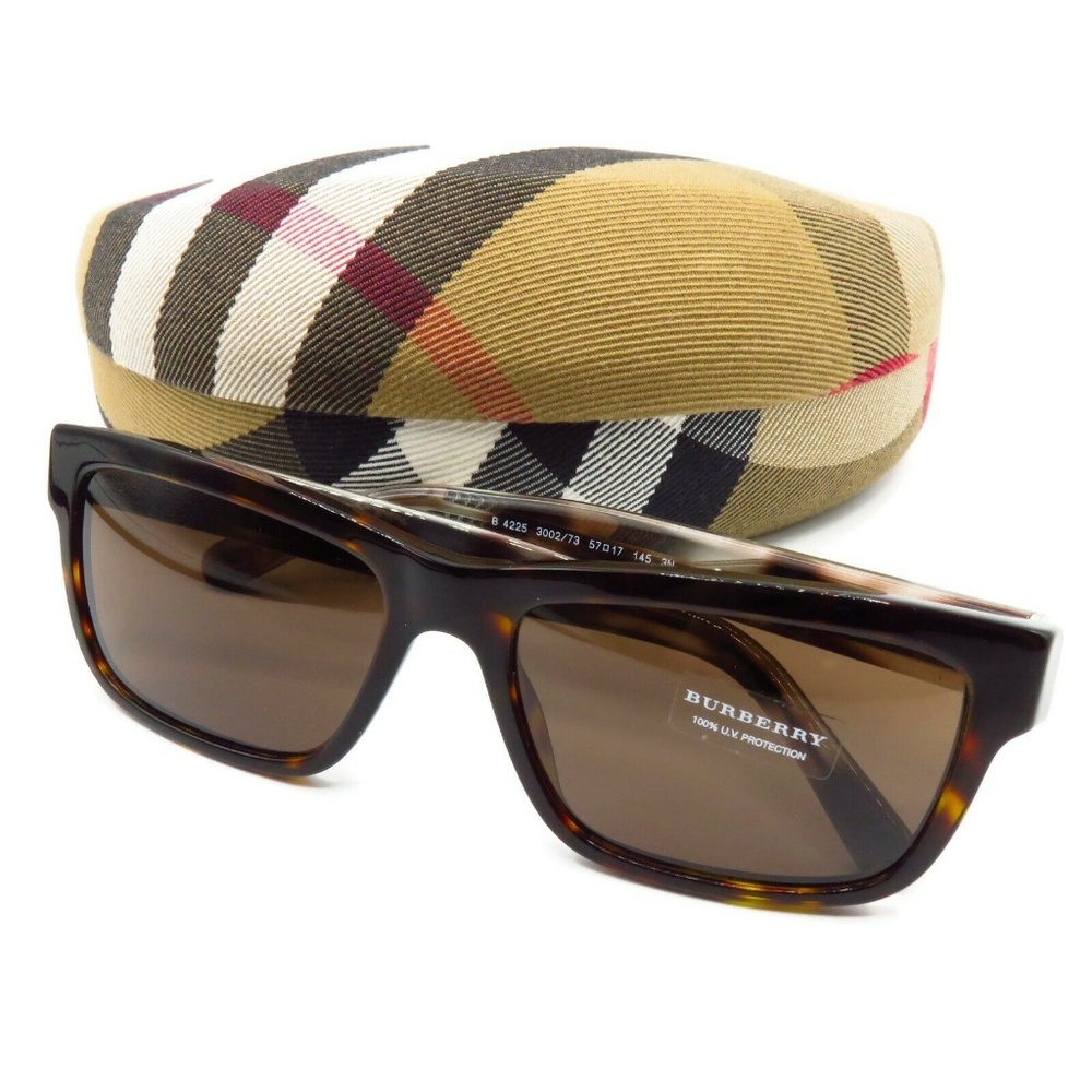 Burberry Mens Brown Tortoise Sunglasses B4225